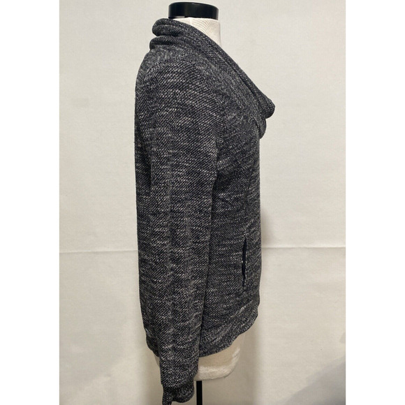 Bench Urban‎ Wear Women's Medium Activewear Black White Funnel Neck Sweatshirt - Picture 2 of 13